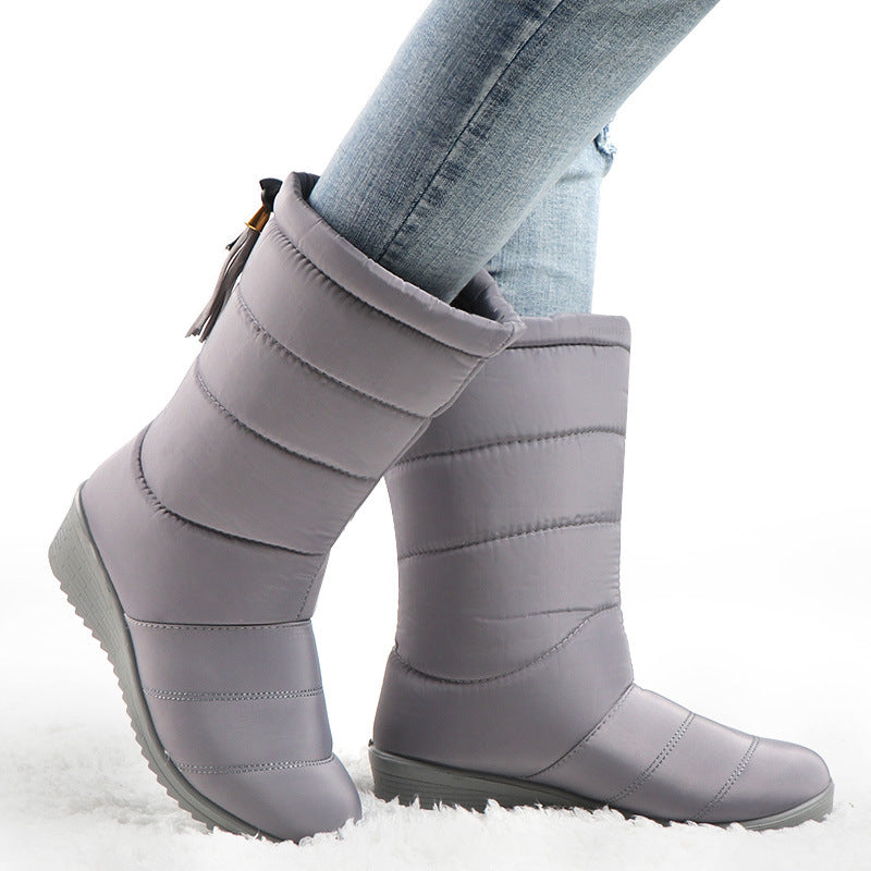 Cross-border women's waterproof snow boots