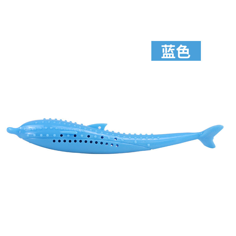 Hot catnip silicone fish, bite-resistant self-hey cat toy, cat toothbrush, pet supplies