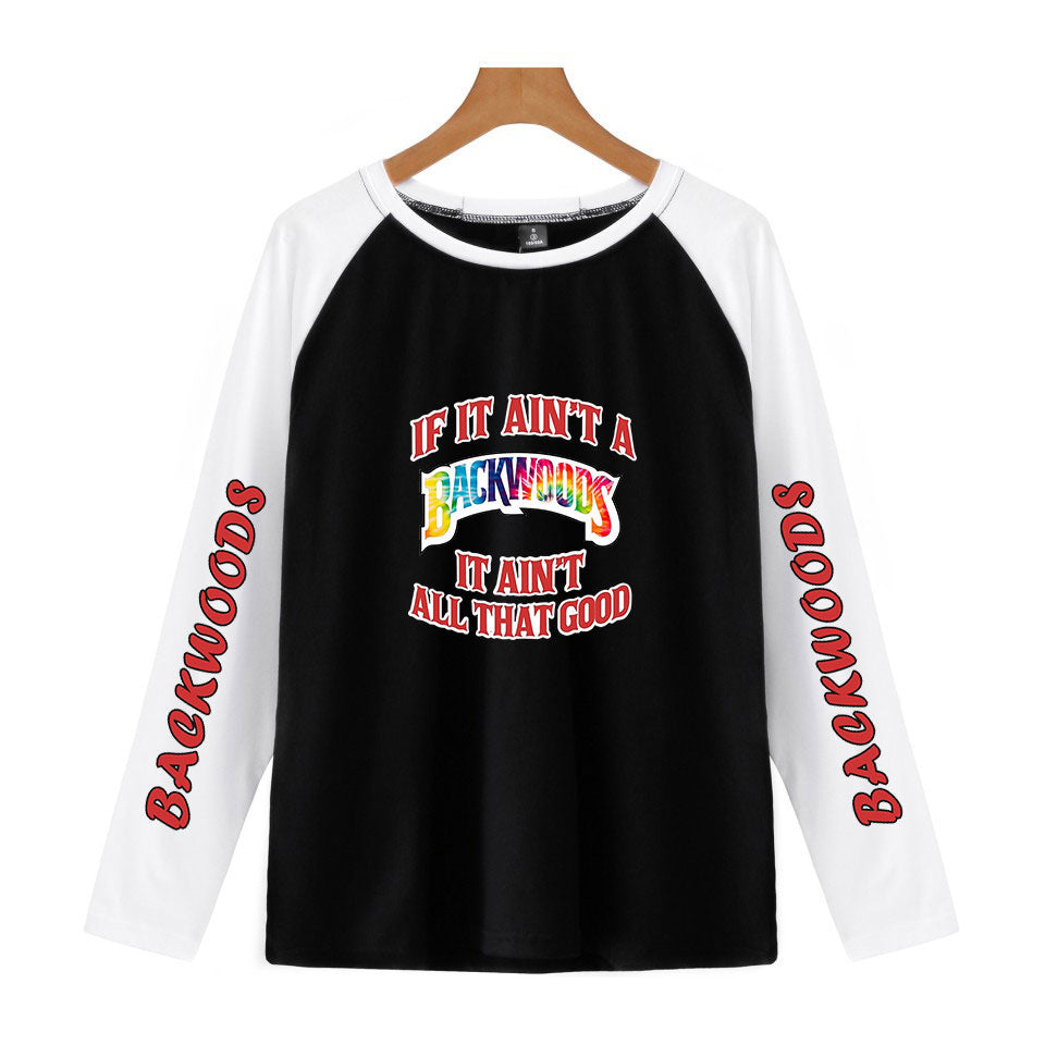 Cross-border new BACKWOODS cigar shoulder long-sleeved T-shirt