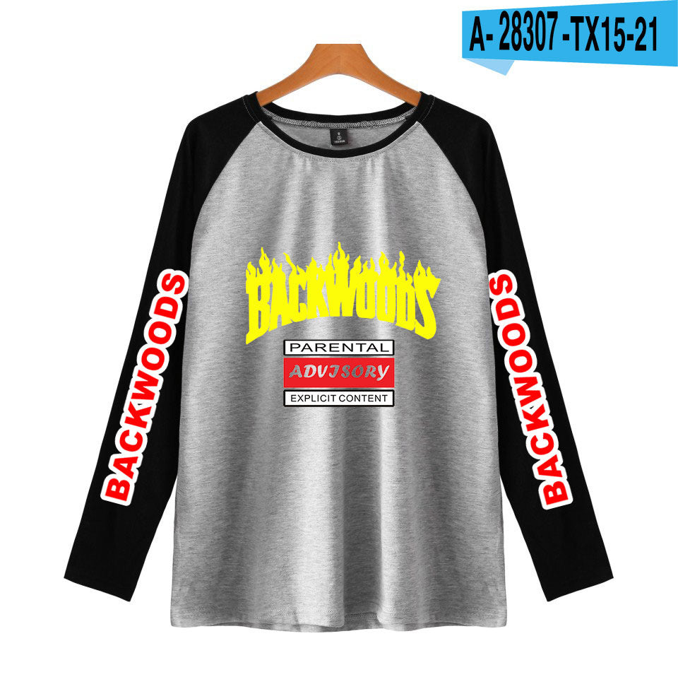 Cross-border new BACKWOODS cigar shoulder long-sleeved T-shirt