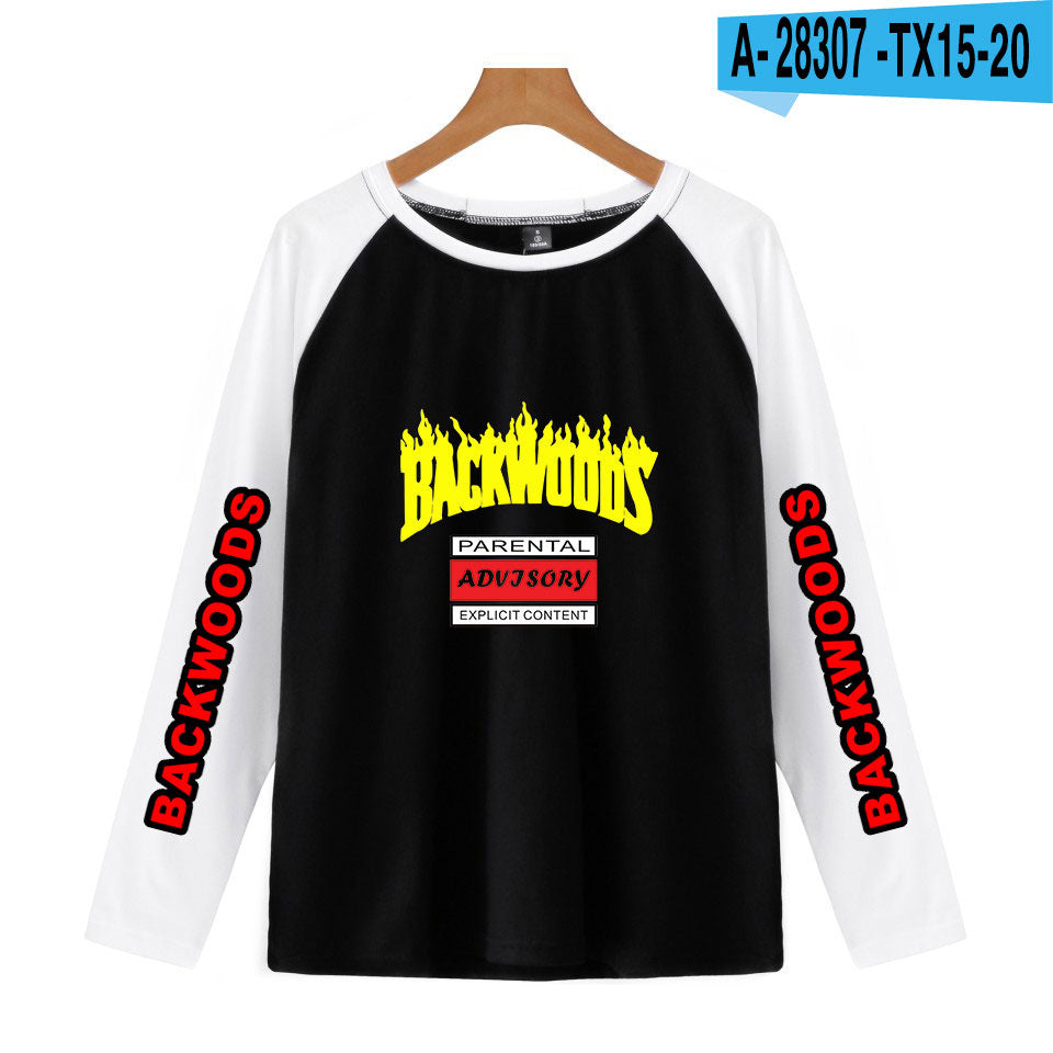 Cross-border new BACKWOODS cigar shoulder long-sleeved T-shirt