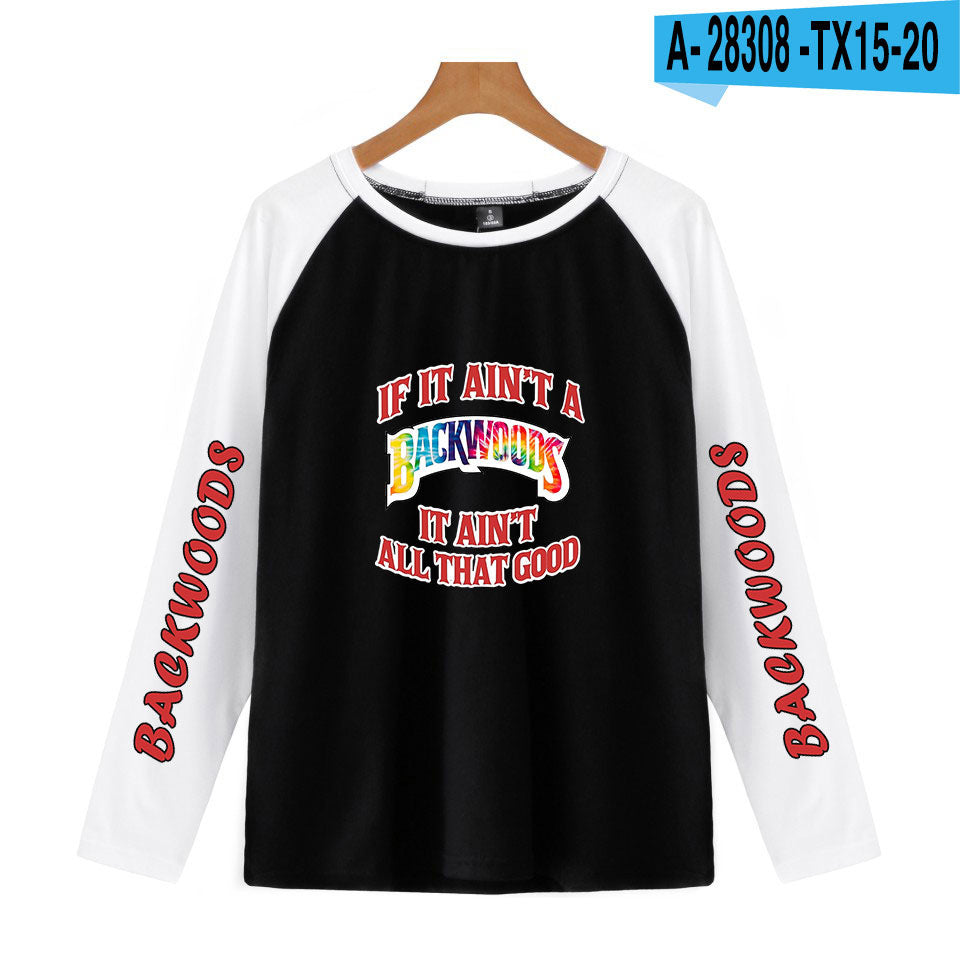 Cross-border new BACKWOODS cigar shoulder long-sleeved T-shirt