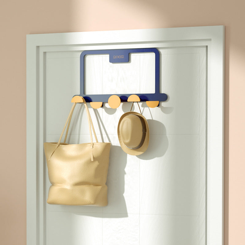 Sunrise wrought iron seamless nail-free door rear hook rack hanger hook creative bathroom kitchen hook clothes hanger