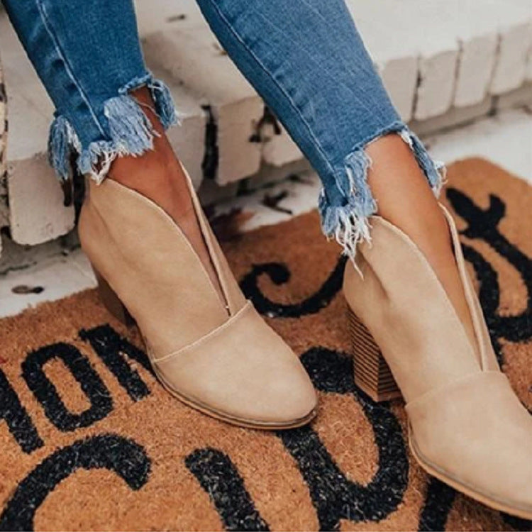 Fashion comfortable slip-on fashion women's boots