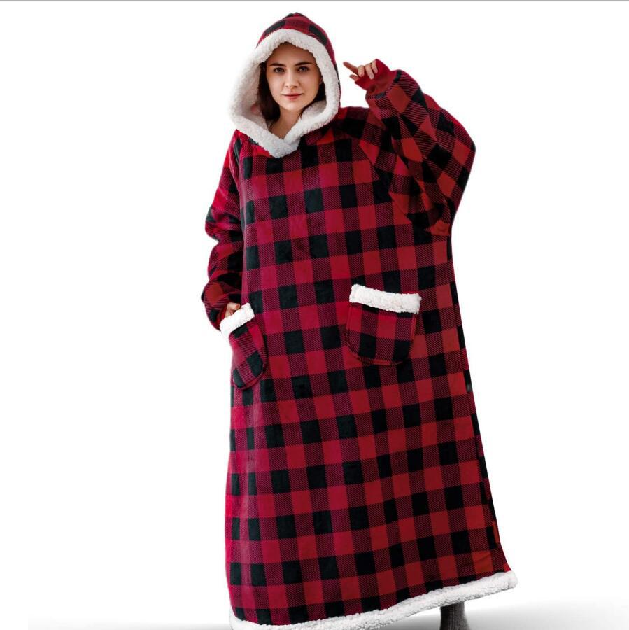 Blanket hooded pullover TV blanket pajamas sweater