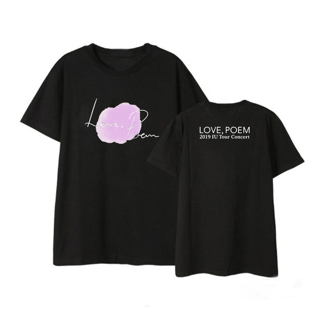 Love surrounding short-sleeved T-shirt Korean version of loose men's and women's clothes