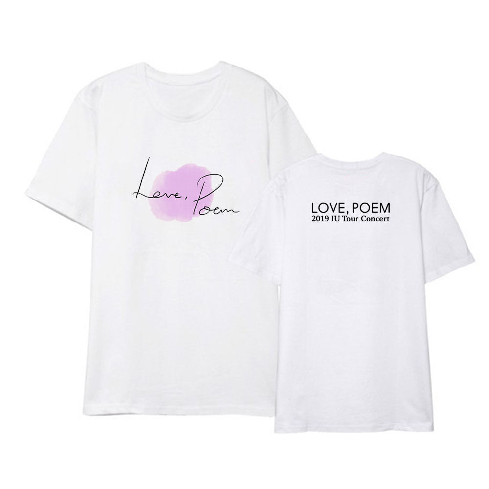 Love surrounding short-sleeved T-shirt Korean version of loose men's and women's clothes