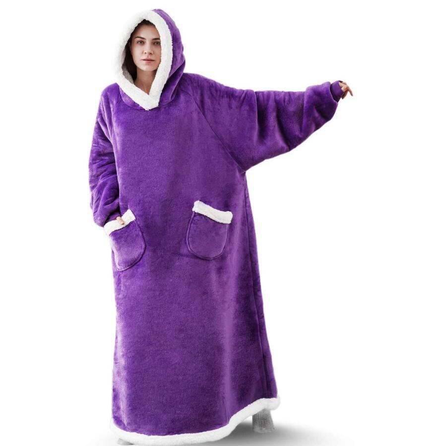 Blanket hooded pullover TV blanket pajamas sweater