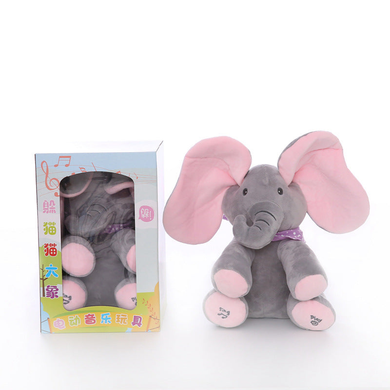 Cute peekaboo elephant ears will move, children's amusement toys give children a gift