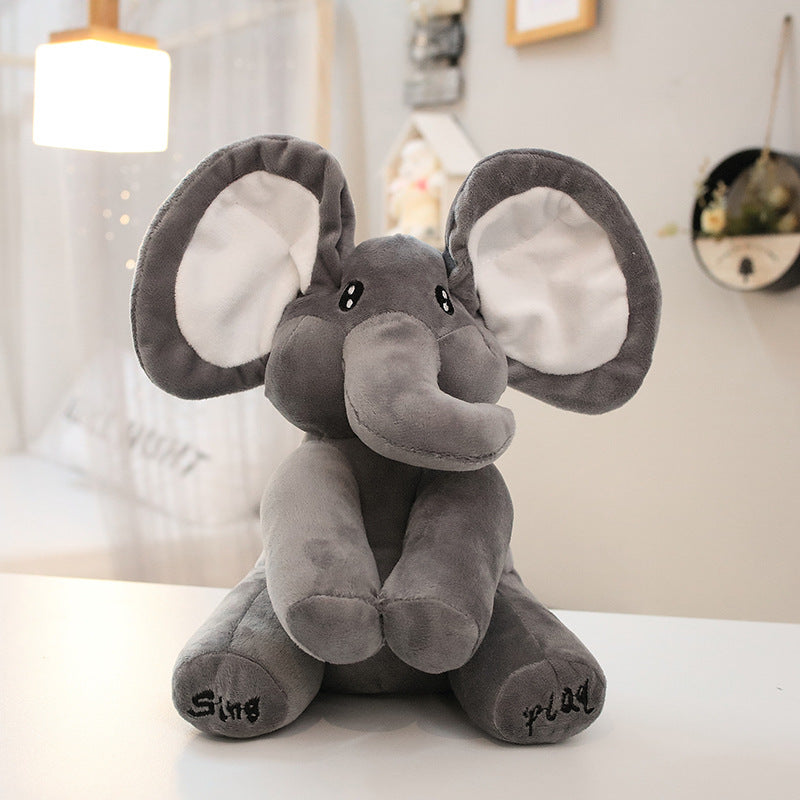 Cute peekaboo elephant ears will move, children's amusement toys give children a gift