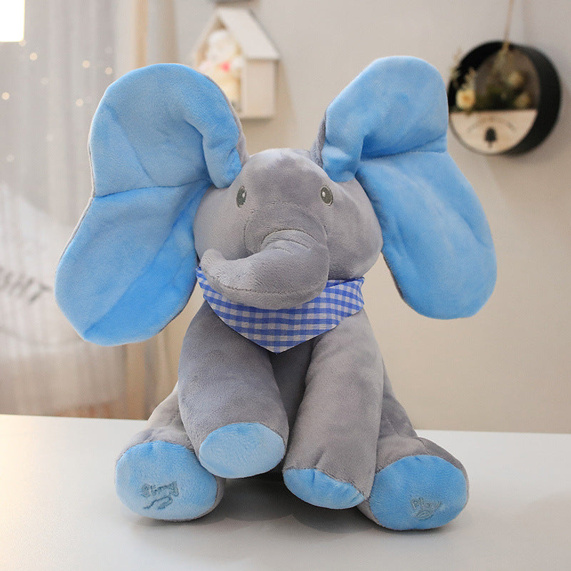 Cute peekaboo elephant ears will move, children's amusement toys give children a gift