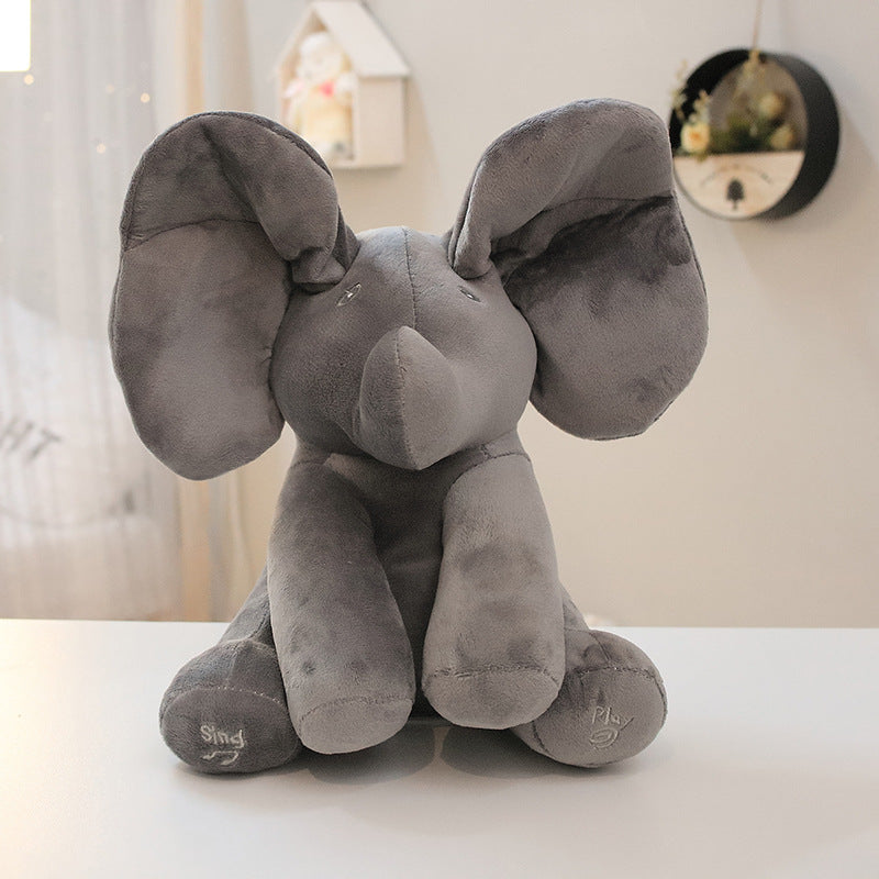 Cute peekaboo elephant ears will move, children's amusement toys give children a gift