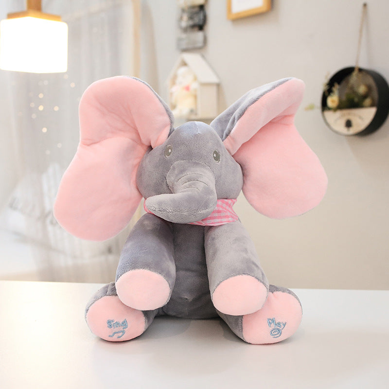 Cute peekaboo elephant ears will move, children's amusement toys give children a gift