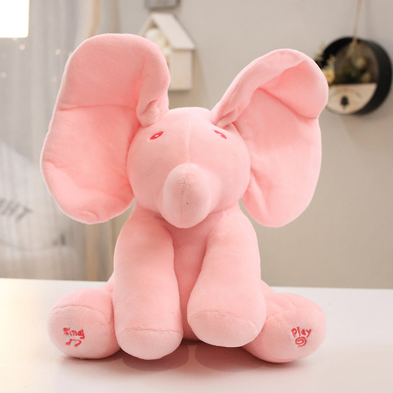 Cute peekaboo elephant ears will move, children's amusement toys give children a gift