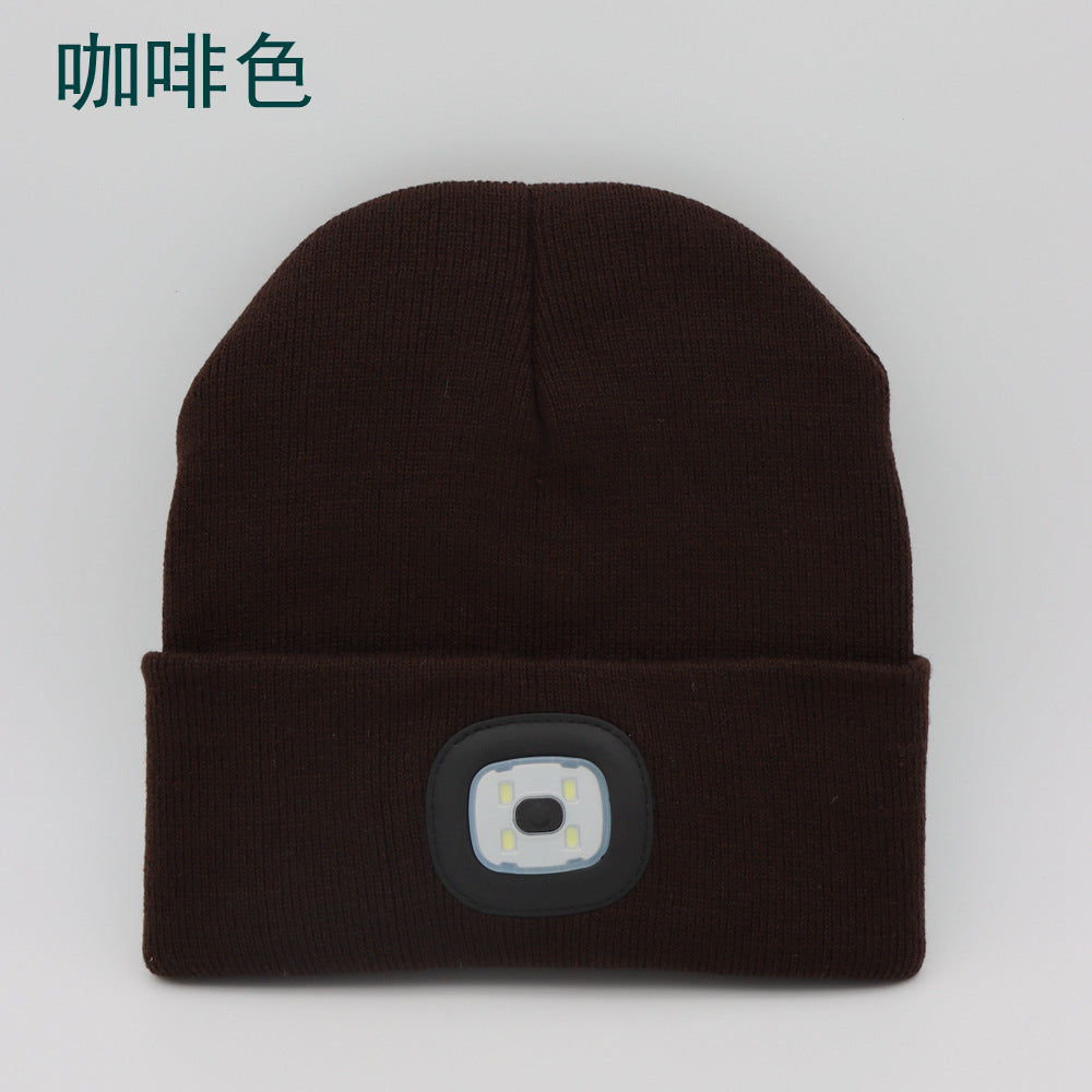 LED luminous knitted hats mountaineering fishing LED luminous knitted hats LED luminous hats