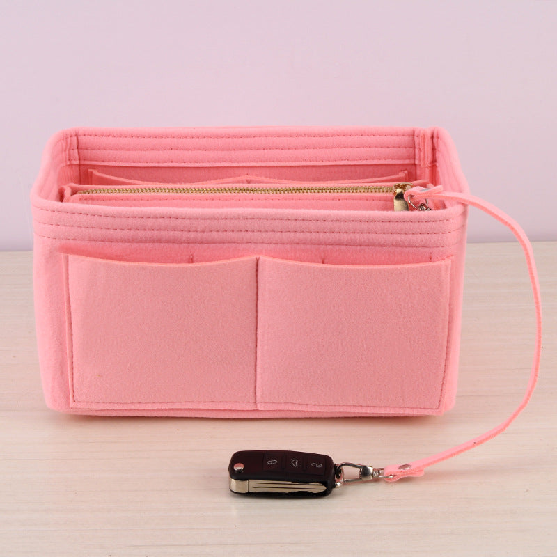 Cross-border felt bag in bag, cosmetic bag, creative cosmetic storage bag, multifunctional felt bag