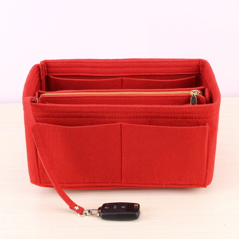 Cross-border felt bag in bag, cosmetic bag, creative cosmetic storage bag, multifunctional felt bag