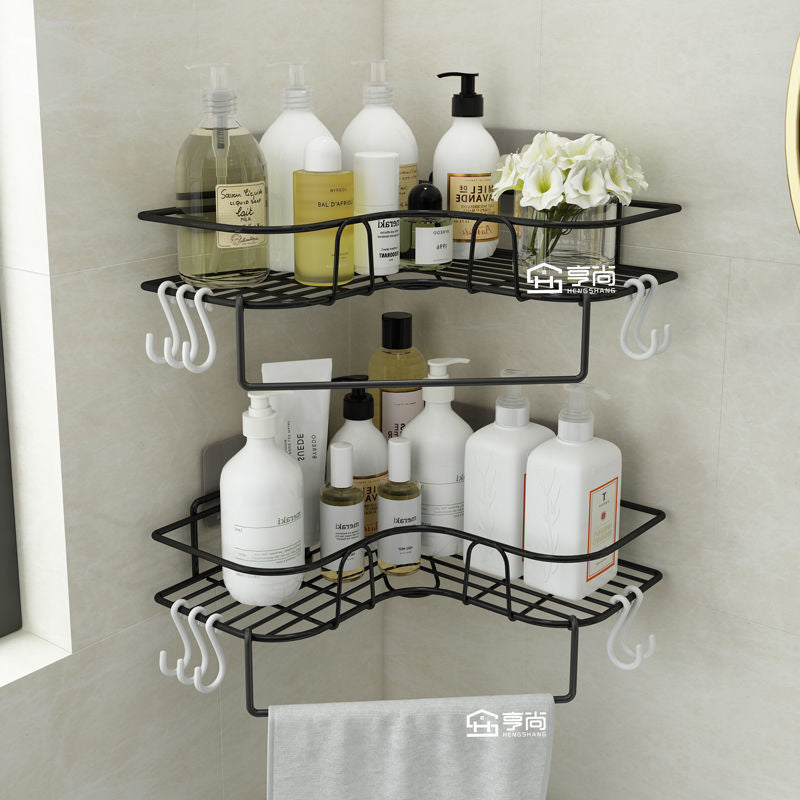 Bathroom toilet kitchen shelf tripod wall hanging toilet toilet storage rack