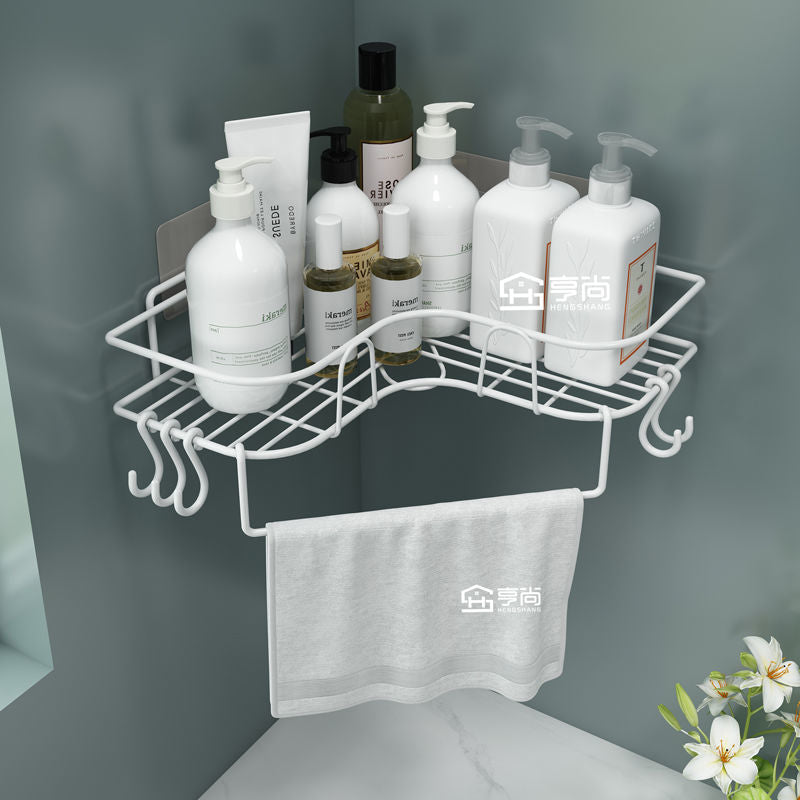 Bathroom toilet kitchen shelf tripod wall hanging toilet toilet storage rack