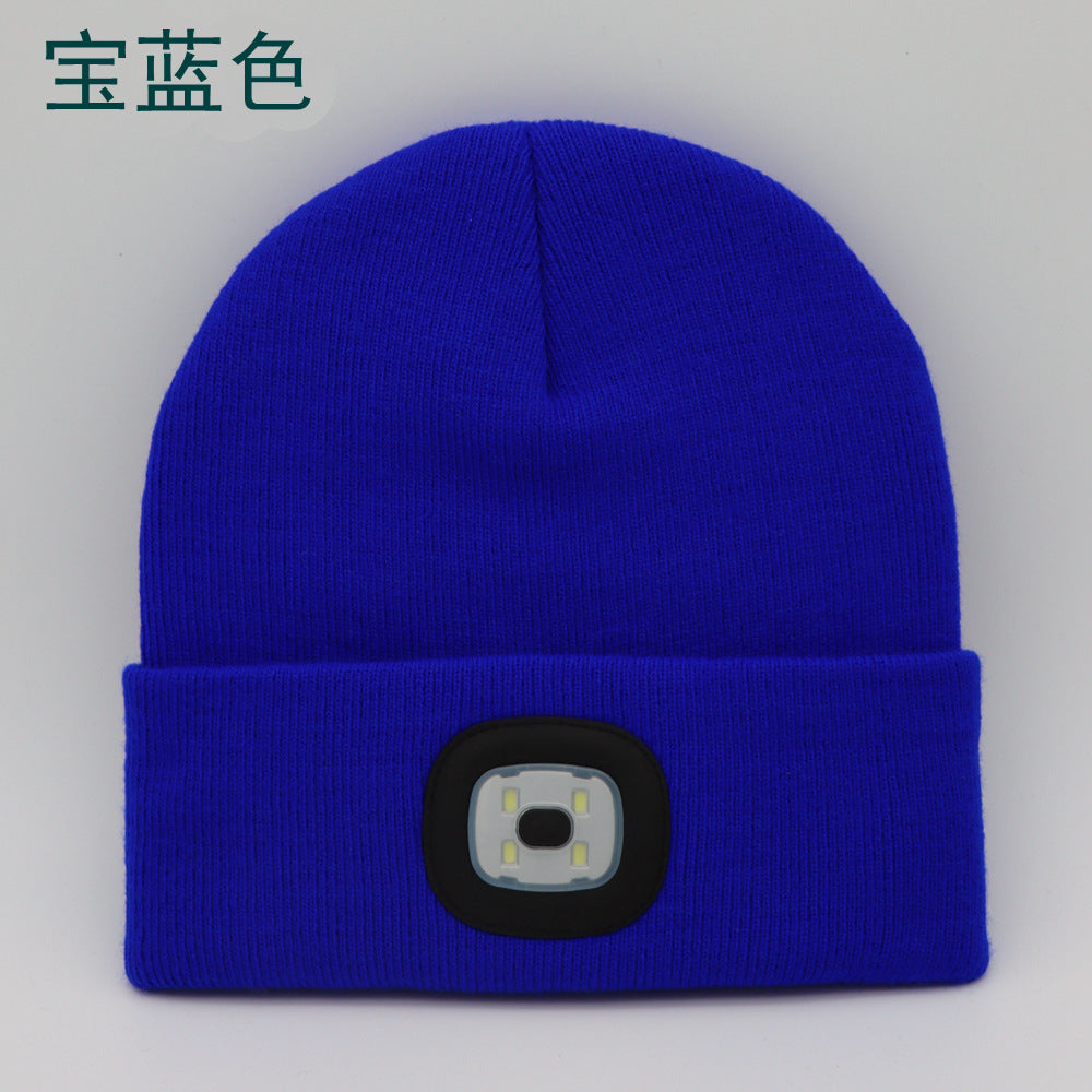 LED luminous knitted hats mountaineering fishing LED luminous knitted hats LED luminous hats