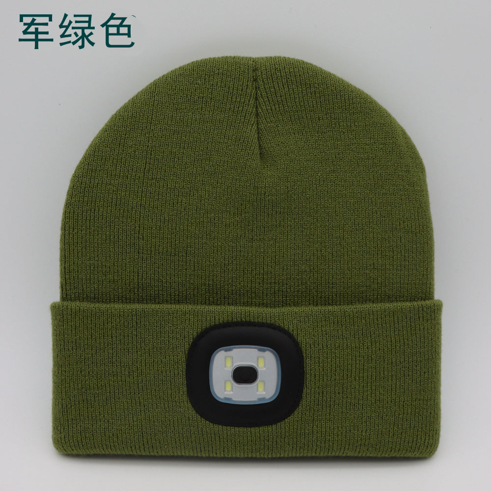 LED luminous knitted hats mountaineering fishing LED luminous knitted hats LED luminous hats