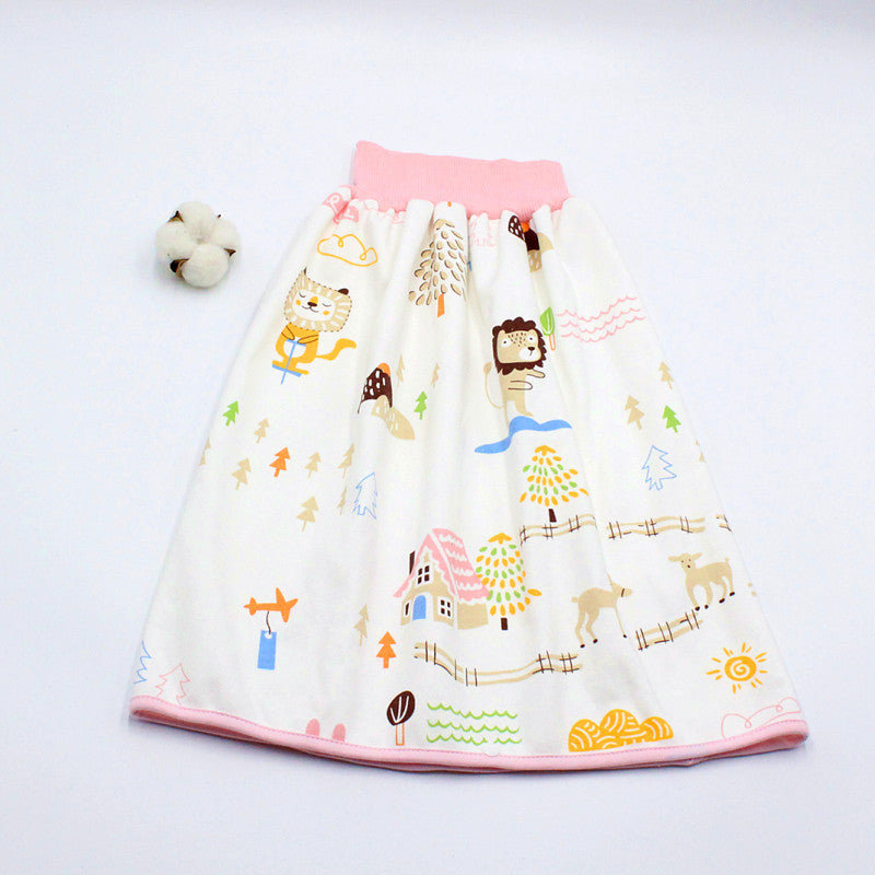 Diaper-proof skirt for infants and young children