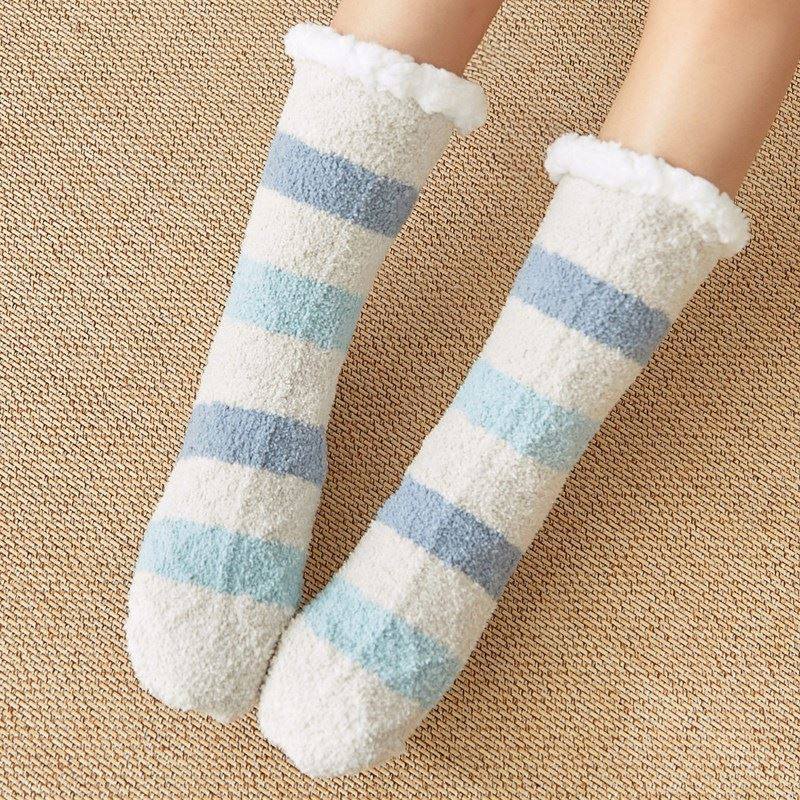 Sleeping socks, female sleep socks, floor socks, adult woolen socks, warm feet artifact, duvet plus velvet, thickened postpartum pregnant women