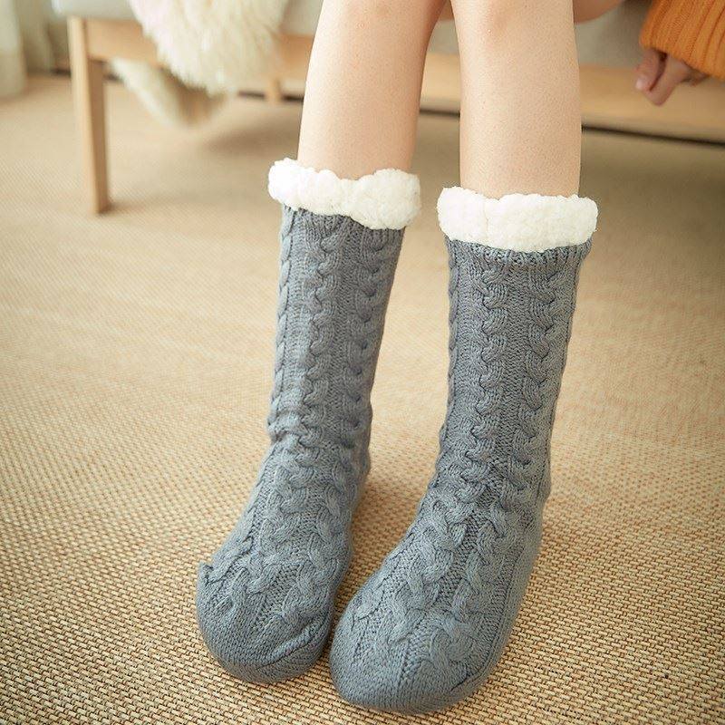 Sleeping socks, female sleep socks, floor socks, adult woolen socks, warm feet artifact, duvet plus velvet, thickened postpartum pregnant women