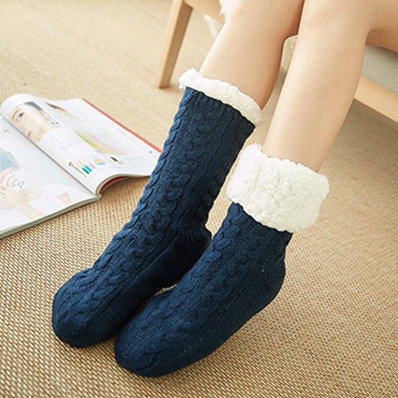 Sleeping socks, female sleep socks, floor socks, adult woolen socks, warm feet artifact, duvet plus velvet, thickened postpartum pregnant women