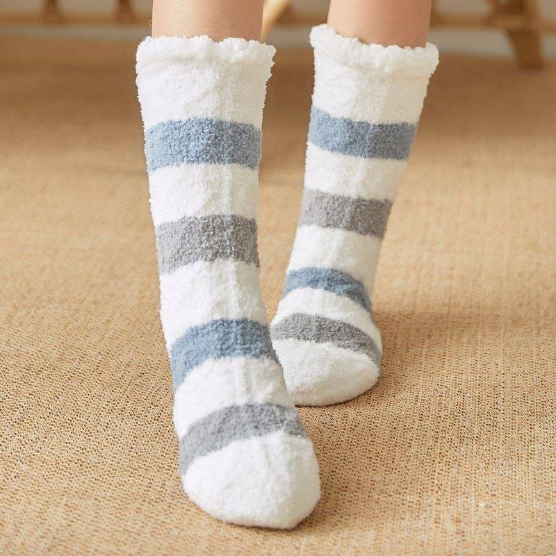 Sleeping socks, female sleep socks, floor socks, adult woolen socks, warm feet artifact, duvet plus velvet, thickened postpartum pregnant women