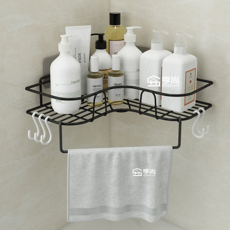 Bathroom toilet kitchen shelf tripod wall hanging toilet toilet storage rack