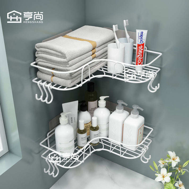 Bathroom toilet kitchen shelf tripod wall hanging toilet toilet storage rack