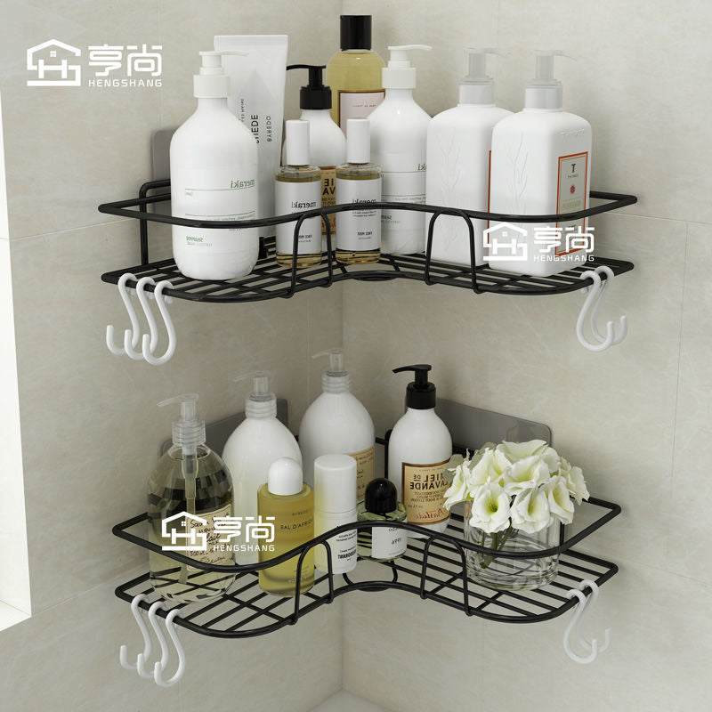 Bathroom toilet kitchen shelf tripod wall hanging toilet toilet storage rack