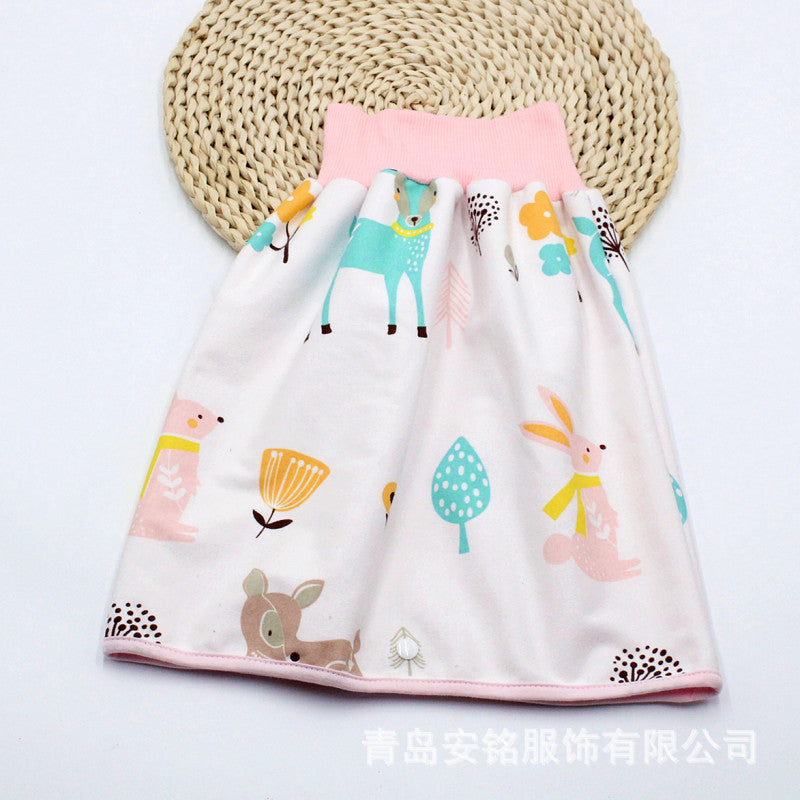 Diaper-proof skirt for infants and young children