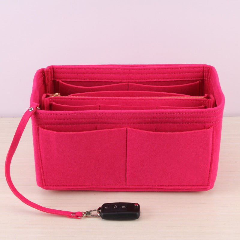 Cross-border felt bag in bag, cosmetic bag, creative cosmetic storage bag, multifunctional felt bag