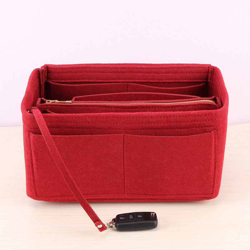 Cross-border felt bag in bag, cosmetic bag, creative cosmetic storage bag, multifunctional felt bag