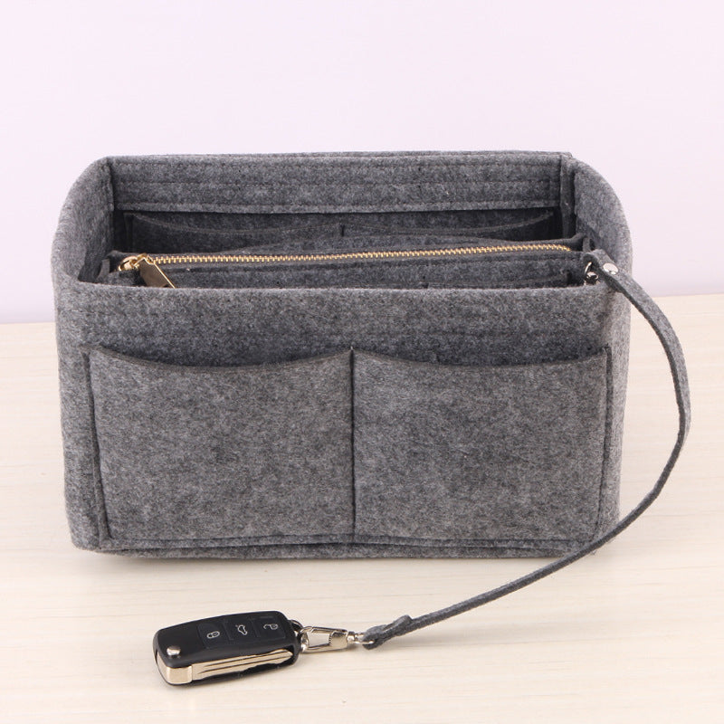 Cross-border felt bag in bag, cosmetic bag, creative cosmetic storage bag, multifunctional felt bag