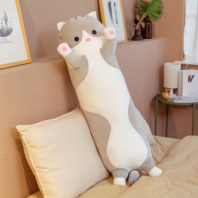 New cartoon long striped dinosaur plush toy pillow unicorn sleeping pillow girl holiday gift