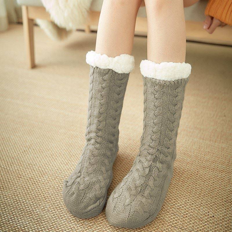 Sleeping socks, female sleep socks, floor socks, adult woolen socks, warm feet artifact, duvet plus velvet, thickened postpartum pregnant women