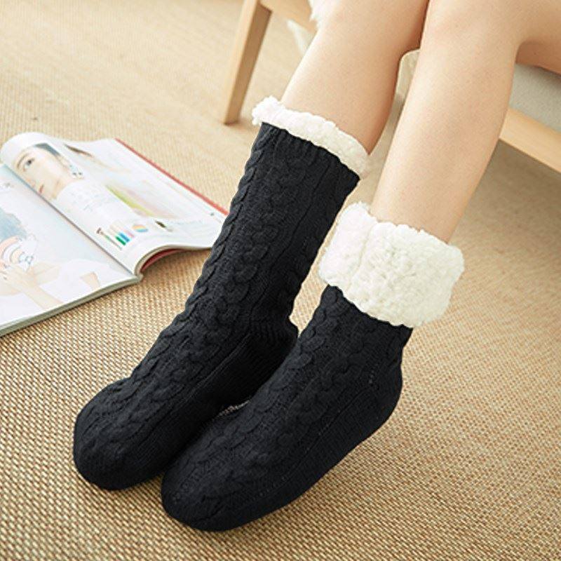 Sleeping socks, female sleep socks, floor socks, adult woolen socks, warm feet artifact, duvet plus velvet, thickened postpartum pregnant women