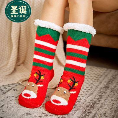 Sleeping socks, female sleep socks, floor socks, adult woolen socks, warm feet artifact, duvet plus velvet, thickened postpartum pregnant women