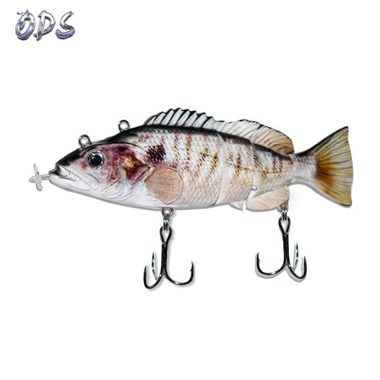 Rechargeable knotty fish green LED luminous simulation hard bait swimming bait propeller electric lure knotty fish