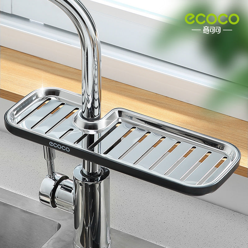 Stainless steel faucet rack kitchen supplies artifact pool storage rack sink sink rag drain basket