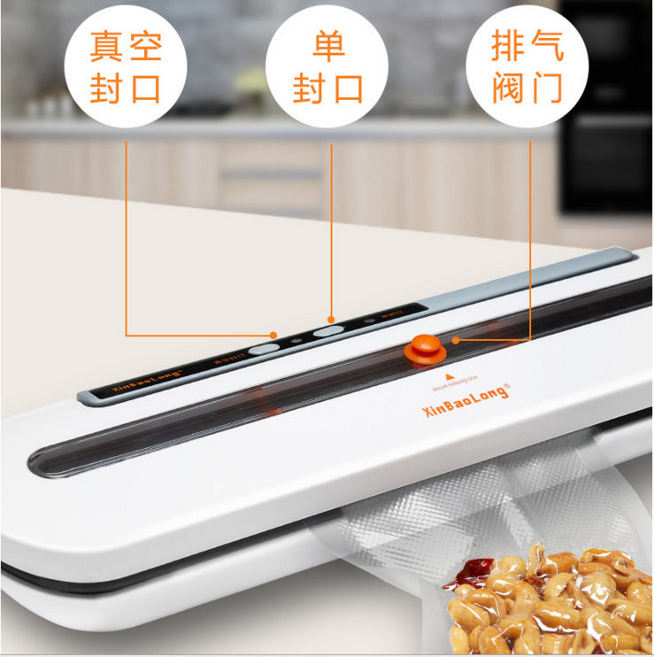 Household vacuum packaging machine kitchen automatic food sealing machine packaging plastic packaging compression vacuum pumping machine