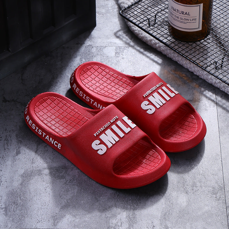 New home indoor slippers women summer comfortable outer wear fashionable beach men's shoes