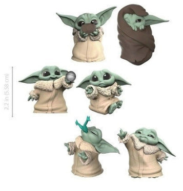 Star Wars Baby Yoda 6 Mandalorian Baby Yoda Hand-made Toy Decorations