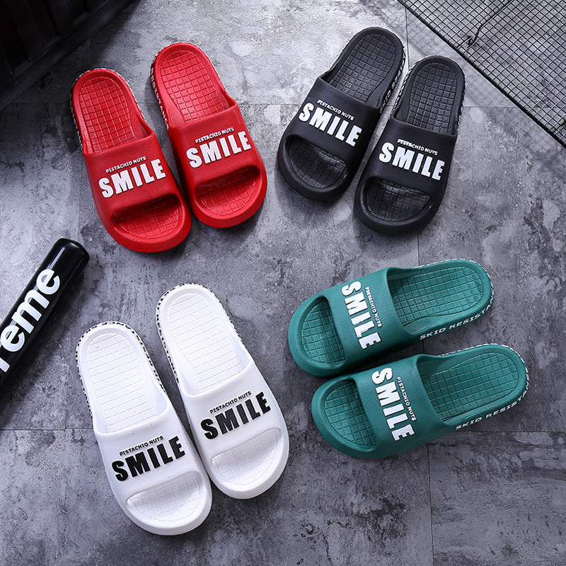 New home indoor slippers women summer comfortable outer wear fashionable beach men's shoes