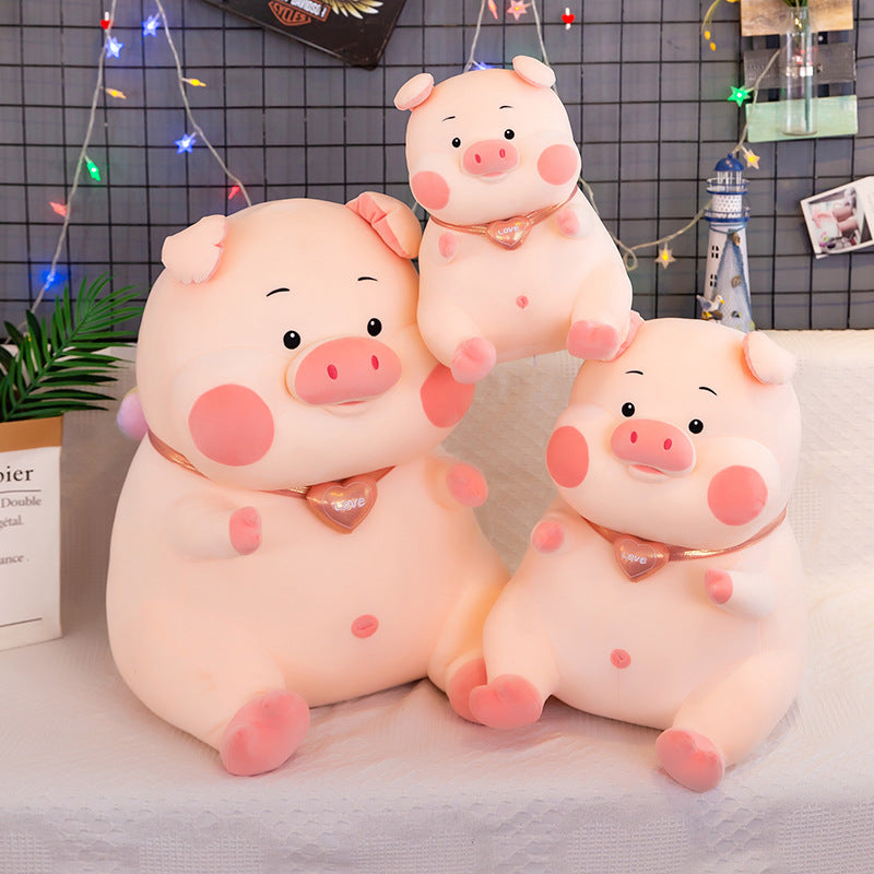 Cute angel pig plush toy big fat pig pillow removable and washable piggy doll doll holiday birthday gift