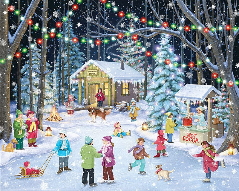 Cross-border hot sale Yamama Christmas jigsaw puzzle 1000 piece Christmas jigsaw puzzle jigsaw puzzle