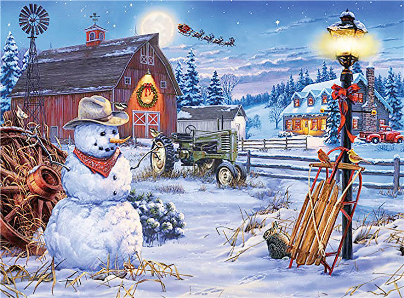 Cross-border hot sale Yamama Christmas jigsaw puzzle 1000 piece Christmas jigsaw puzzle jigsaw puzzle